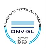 DNV GL ISO 9001 + 14001 + 45001 Cert Mark